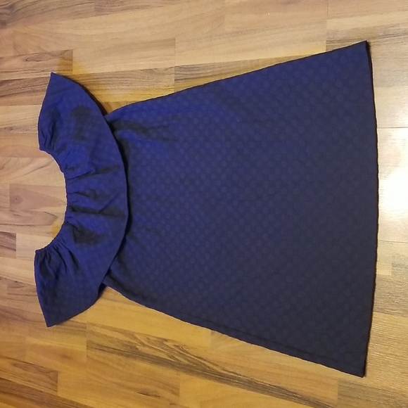 3/$15 or 5/$25 Crown & Ivy Navy Blue Off The Shoulder Shift Dress, XS